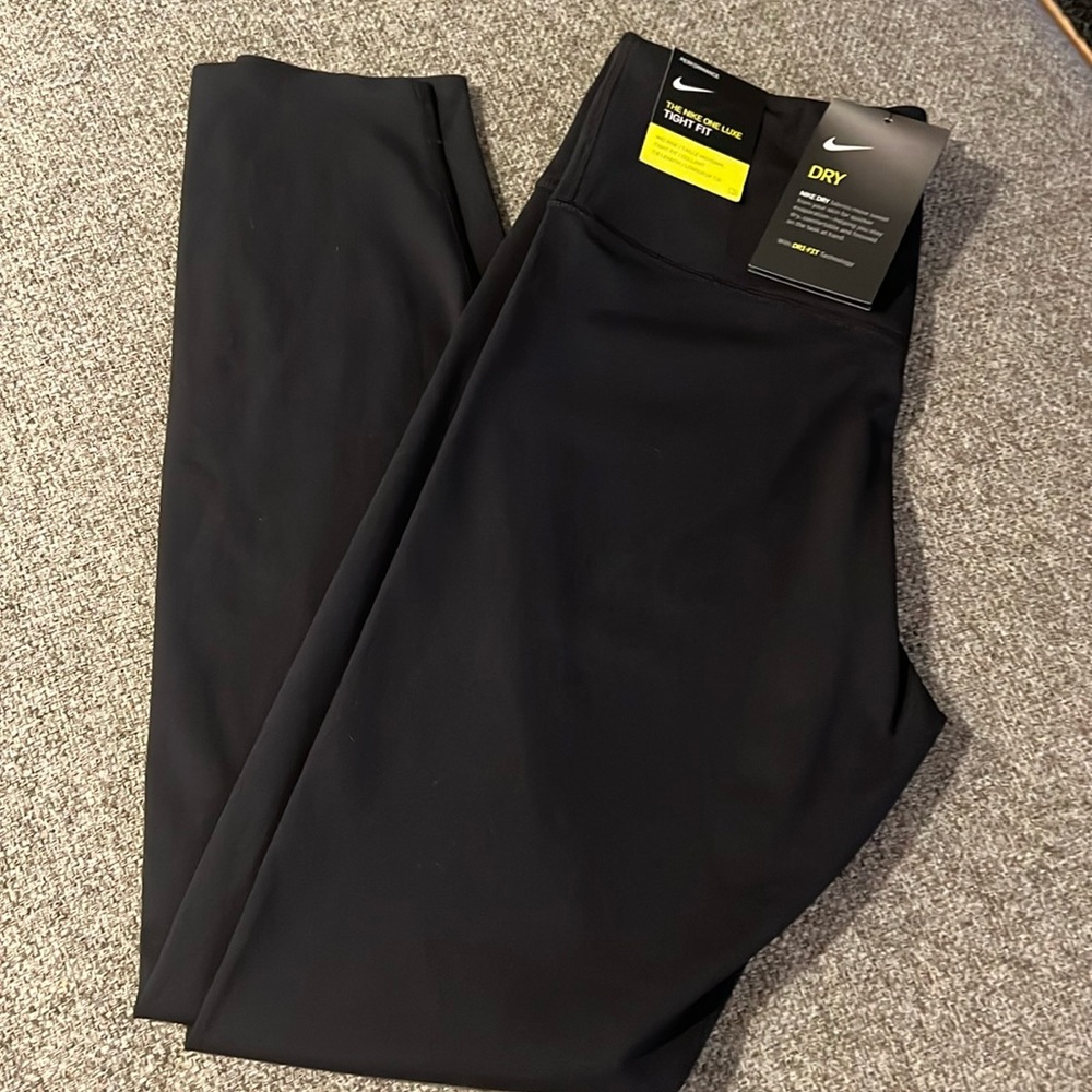 Nike One Luxe 7/8 tights leggings Black Small Mid-rise